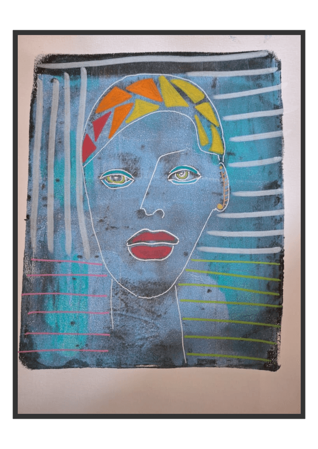 DESSIN ACRYLIQUE SUR PAPIER CANSON
