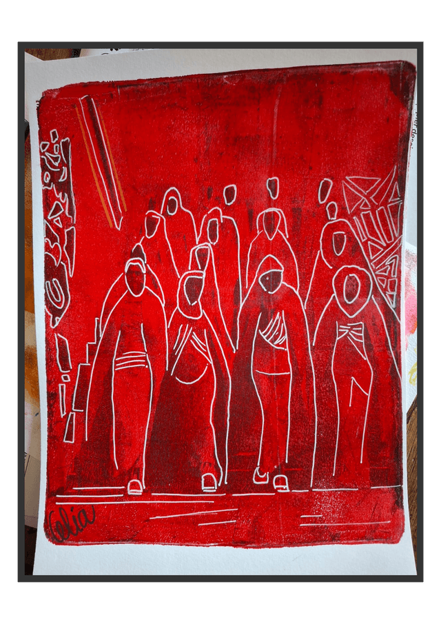 DESSIN ACRYLIQUE SUR PAPIER CANSON SUITE 3