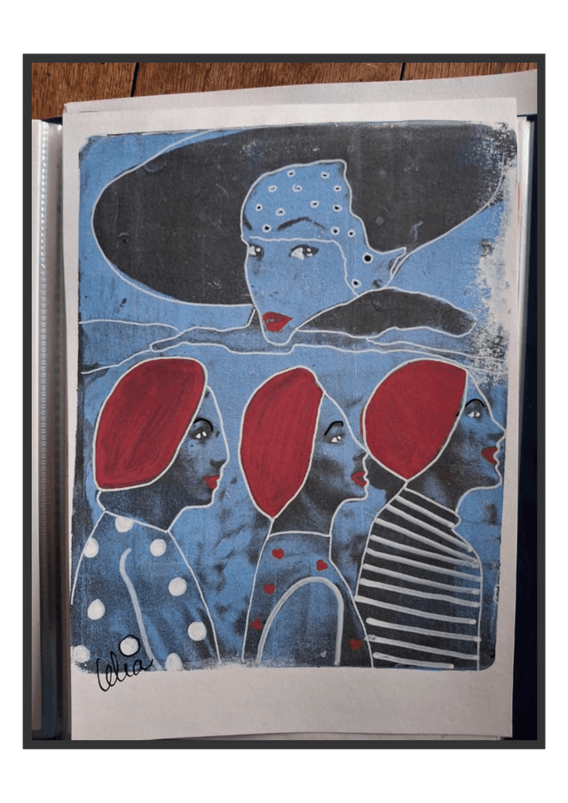 DESSIN ACRYLIQUE SUR PAPIER CANSON SUITE 3