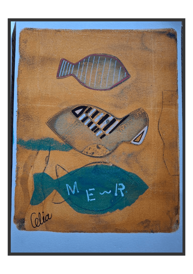 DESSIN ACRYLIQUE SUR PAPIER CANSON