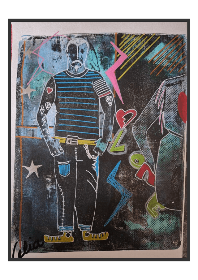 DESSIN ACRYLIQUE SUR PAPIER CANSON