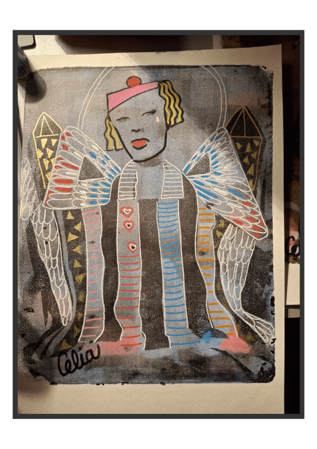 DESSIN ACRYLIQUE SUR PAPIER CANSON