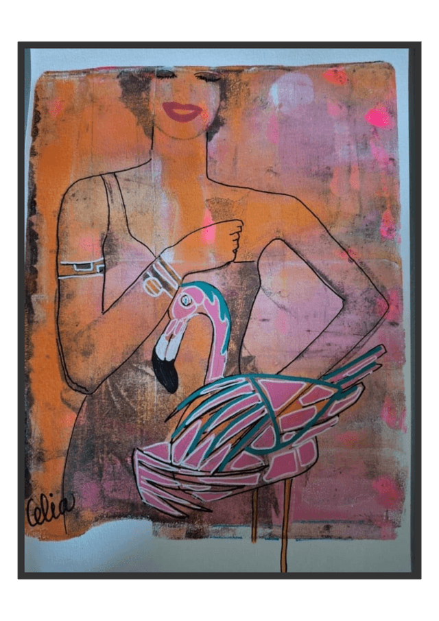 DESSIN ACRYLIQUE SUR PAPIER CANSON