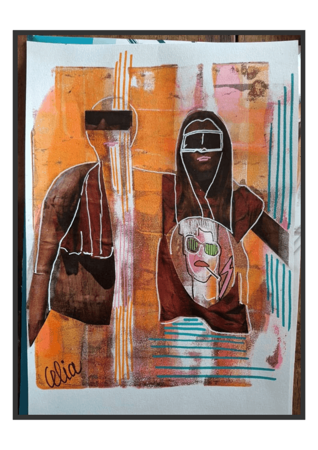 DESSIN ACRYLIQUE SUR PAPIER CANSON SUITE 2